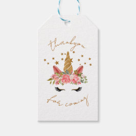 Unicorn Star Party dankt Ihnen für Ihre Teilnahme Geschenkanhänger