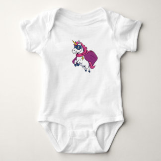 Unicorn Superhero Baby Strampler