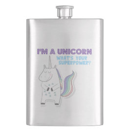 Unicorn Superpower Flachmann