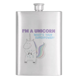 Unicorn Superpower Flachmann