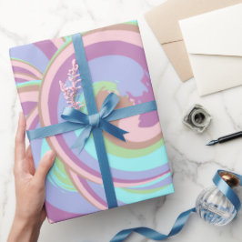 Unicorn Swirl Geschenkpapier