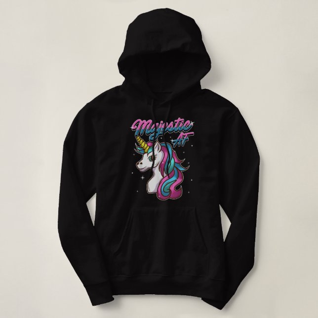 Unicorn T Majestic AF T Unicorn 252 Hoodie (Design vorne)