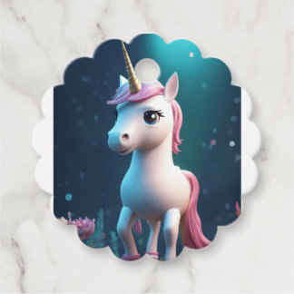 Unicorn Tag Design Geschenkanhänger