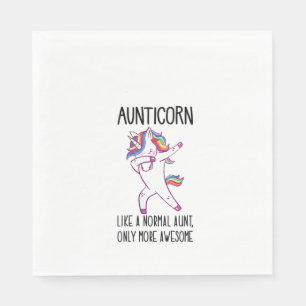 Unicorn-Tante wie eine normale Tante O Serviette
