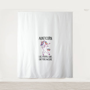 Unicorn-Tante wie eine normale Tante O Wandteppich