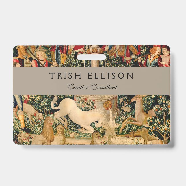 Unicorn Tapestries gefunden Legende Mythisch Ausweis (Vorderseite)