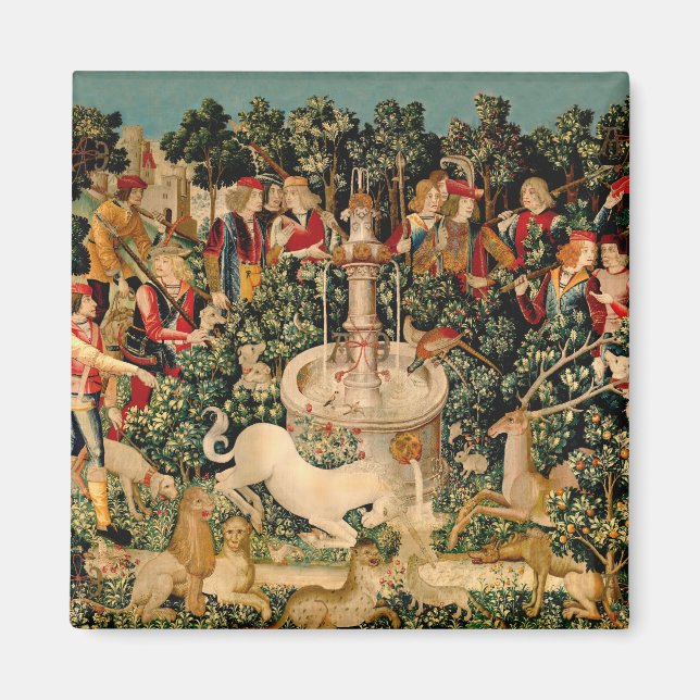Unicorn Tapestries gefunden Legende Mythisch Magnet (Vorne)