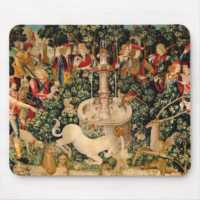 Unicorn Tapestries gefunden Legende Mythisch Mousepad (Vorne)