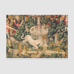 Unicorn Tapestries gefunden Legende Mythisch Seidenpapier