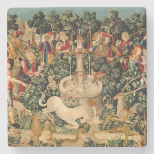 Unicorn Tapestries gefunden Legende Mythisch Steinuntersetzer