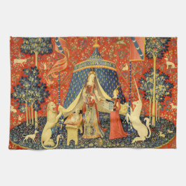 Unicorn Tapestries Lady Legend Mittelalter Handtuch