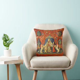 Unicorn Tapestries Lady Legend Mittelalter Kissen