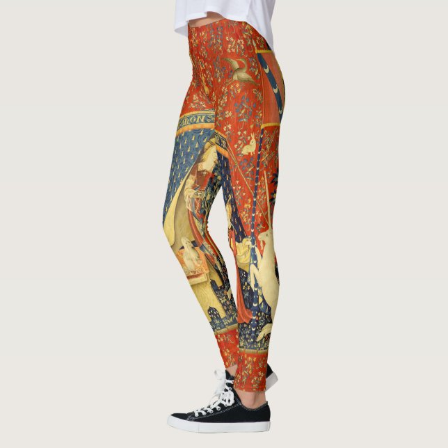 Unicorn Tapestries Lady Legend Mittelalter Leggings (Links)