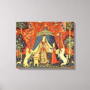 Unicorn Tapestries Lady Legend Mittelalter Leinwanddruck