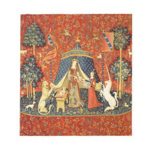 Unicorn Tapestries Lady Legend Mittelalter Notizblock
