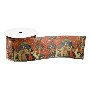 Unicorn Tapestries Lady Legend Mittelalter Satinband