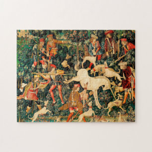 Unicorn Tapestries Mittelalterliche Klassische Ver Puzzle
