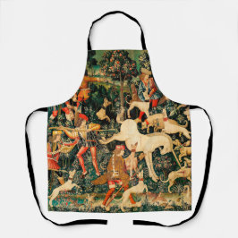 Unicorn Tapestries Mittelalterliche Klassische Ver Schürze