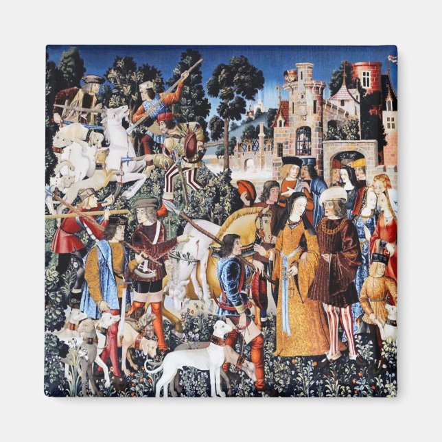 Unicorn Tapestry #6-Magnet Magnet (Vorne)