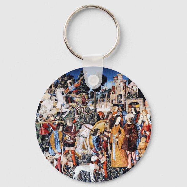 Unicorn Tapestry #6 Schlüsselanhänger (Vorderseite)