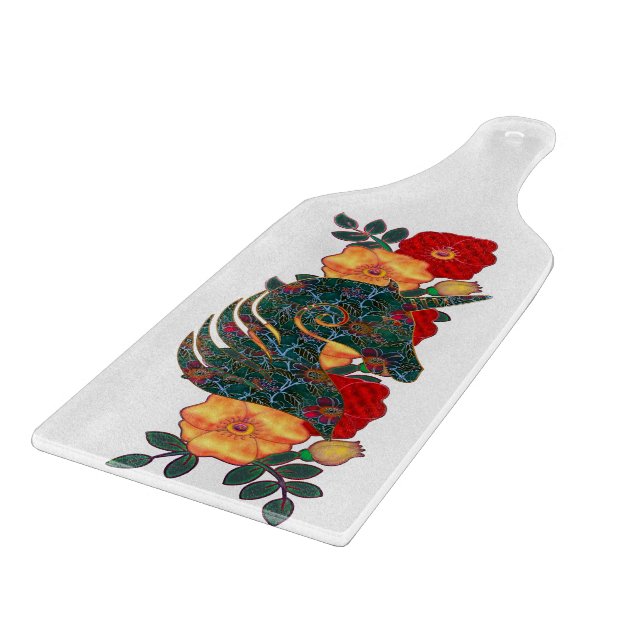 Unicorn Tapestry Schneidebrett (Ecke)