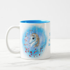 Unicorn Tasse Geschenk - Winterthema