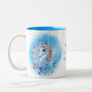 Unicorn Tasse Geschenk - Winterthema
