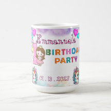 Unicorn-Themen1st Geburtstag Party Tasse Souvenir