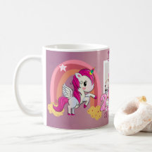 Unicorn-Themenwoche 2. Geburtstag Party Tasse Souv