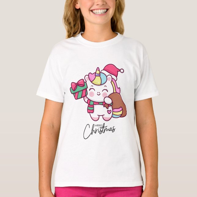 Unicorn Tshirt design for Christmas party  (Vorderseite)