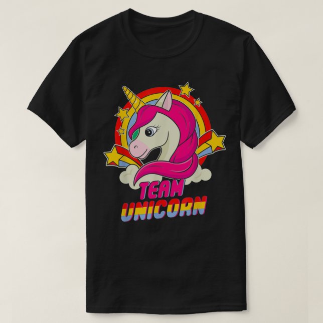 Unicorn Tshirt Pony Girly Birthday Girls (Design vorne)