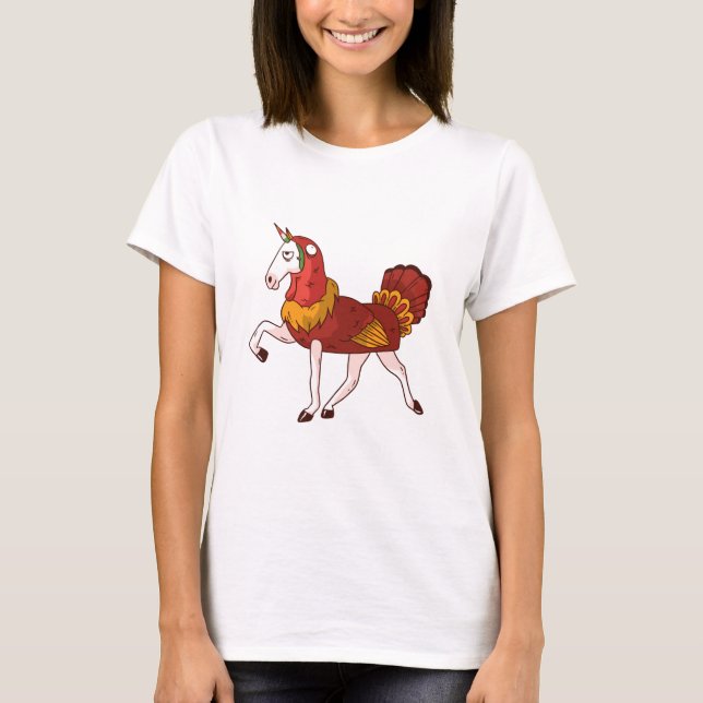 Unicorn Turkey Costume T-Shirt (Vorderseite)