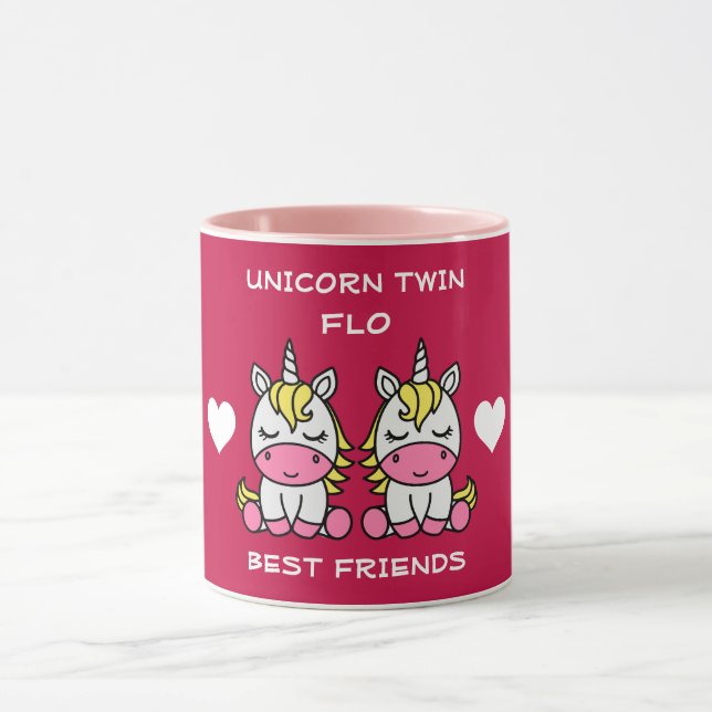 Unicorn Twin Sister Tasse (Zentrum)