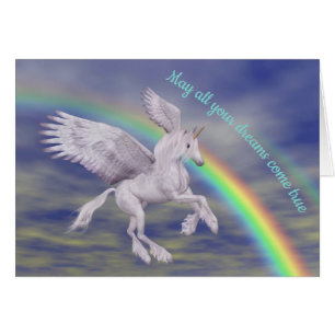 Unicorn über Regenbogenträume Inspiration