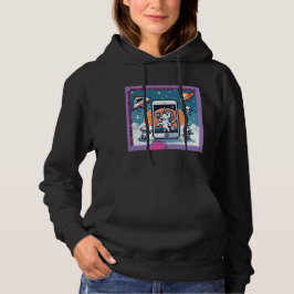 Unicorn UFO Selfie: Square Land (Pixel Art) #3 Hoodie