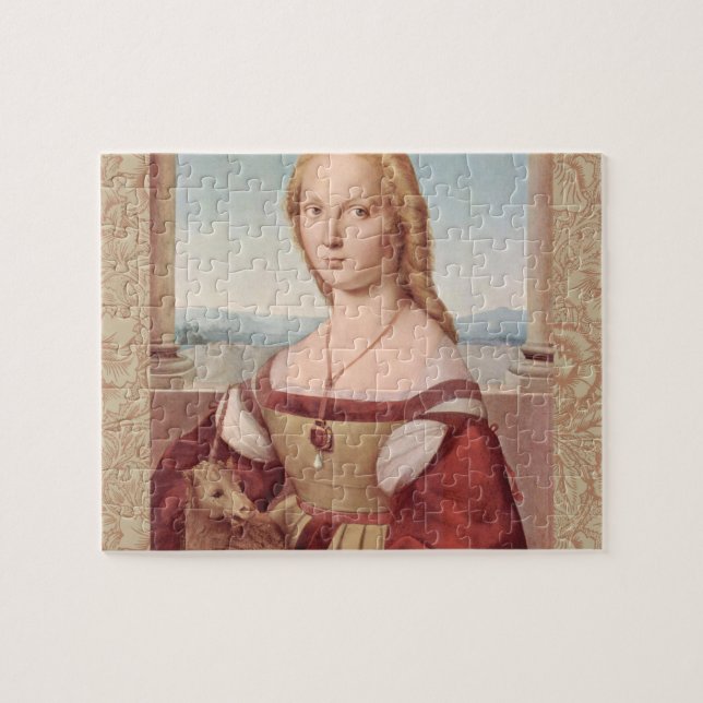 Unicorn und die Lady Puzzle (Horizontal)