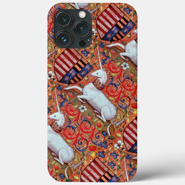 UNICORN UND MEDIEVA FANTASY BLUME, FLORALMOTIFS Case-Mate iPhone HÜLLE (Rückseite)