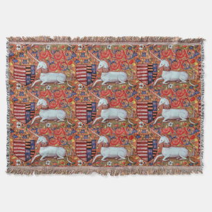 UNICORN UND MITTELALTERLICHE FANTASIE-BLUMEN, DECKE