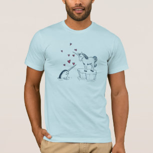 Unicorn und Narwhal, wahres Liebe-T-Shirt T-Shirt