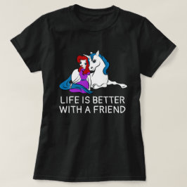 Unicorn und Prinzessin witzig T-Shirt