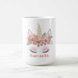 Unicorn, Unicorn-Gesicht, personalisiert, geistlic Kaffeetasse