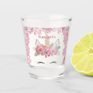 Unicorn, Unicorn-Gesicht, personalisiert, geistlic Schnapsglas
