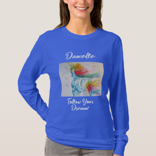 Unicorn Unicorns Regenbogen Befolgen Sie Ihre Träu T-Shirt