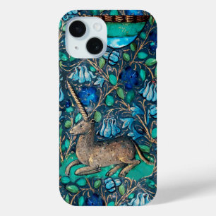 UNICORN UNTER BLUE FLOWERS Aqua Blue Green Floral Case-Mate iPhone Hülle