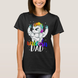 Unicorn Vater Manly Daddy Papa Einzigartiges Famil T-Shirt