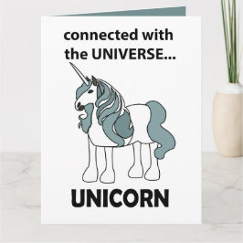 Unicorn verbunden mit dem Universum Unicorn Karte