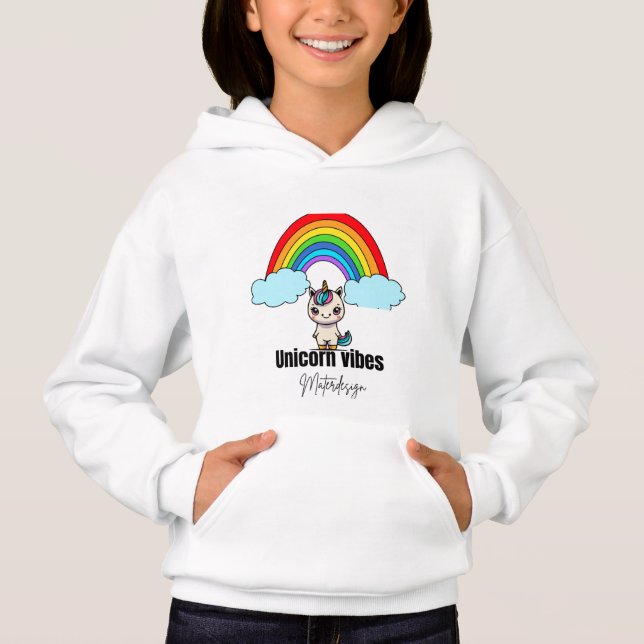 Unicorn Vibes Magic hoodies #kidshoodies (Vorderseite)