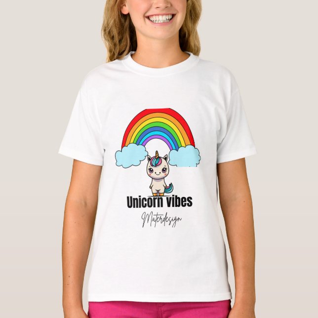 Unicorn Vibes Magic T-Shirt#Nidstshirts T-Shirt (Vorderseite)