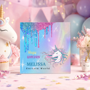 Unicorn-Visitenkarte Quadratische Visitenkarte
