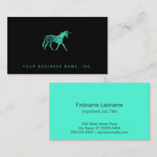Unicorn-Visitenkarte Visitenkarte